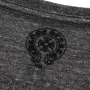 Chrome Hearts Horseshoe V neck Short sleeved T-shirt Polyester Gray Auth 140403M-6