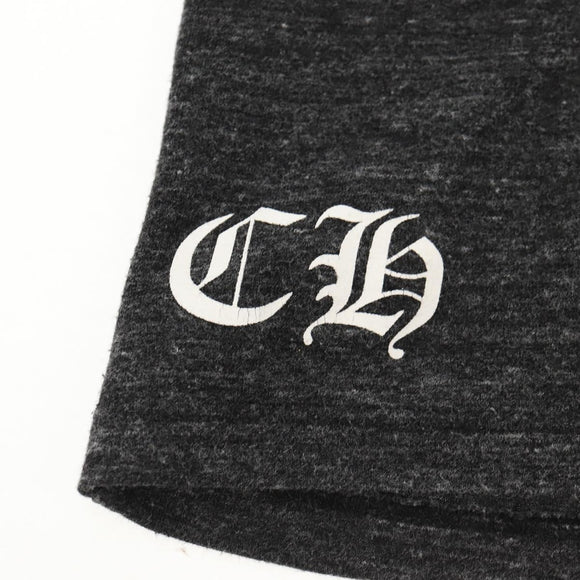 Chrome Hearts Horseshoe V neck Short sleeved T-shirt Polyester Gray Auth 140403M