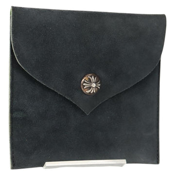 Chrome Hearts Pouch Suede Gray Auth 140404M