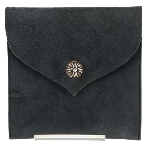 Chrome Hearts Pouch Suede Gray Auth 140404M