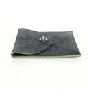 Chrome Hearts Pouch Suede Gray Auth 140404M-3