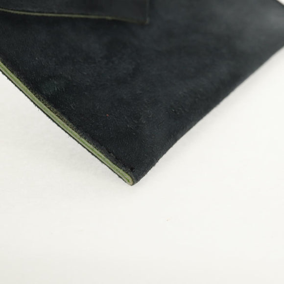 Chrome Hearts Pouch Suede Gray Auth 140404M