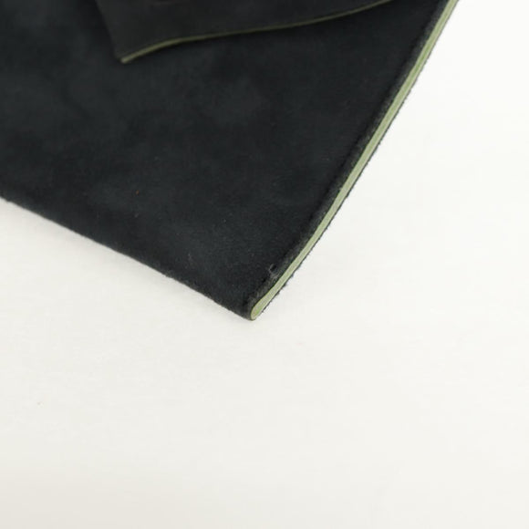 Chrome Hearts Pouch Suede Gray Auth 140404M