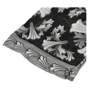 Chrome Hearts Framed Silk Scarf Silk Black Auth 140405M-2