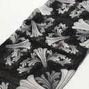 Chrome Hearts Framed Silk Scarf Silk Black Auth 140405M-4