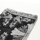 Chrome Hearts Framed Silk Scarf Silk Black Auth 140405M-5