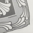 Chrome Hearts Framed Silk Scarf Silk Black Auth 140405M-9