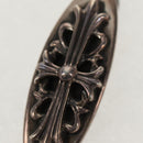 Chrome Hearts Barrette Hair Clip Floral Cross Ag925 Silver Auth 140409M-4