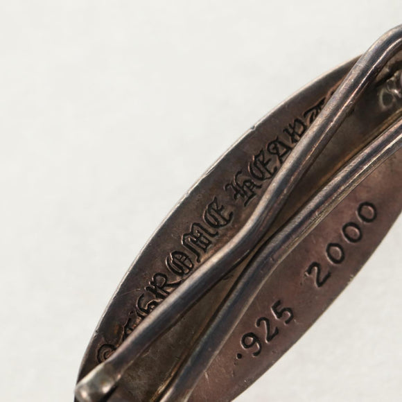 Chrome Hearts Barrette Hair Clip Floral Cross Ag925 Silver Auth 140409M