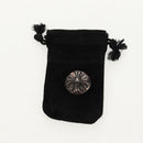 Chrome Hearts Cross Ball Button Hair Tie Concho Ag925 Silver Auth 140411M-12