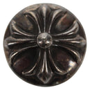 Chrome Hearts Cross Ball Button Hair Tie Concho Ag925 Silver Auth 140411M-2