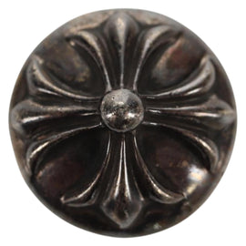 Chrome Hearts Cross Ball Button Hair Tie Concho Ag925 Silver Auth 140411M - 0