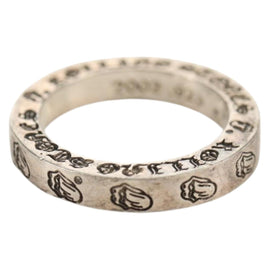 Chrome Hearts 0.1"" Spacer Lip and Tongue Ring Ag925 Silver Auth 140413M