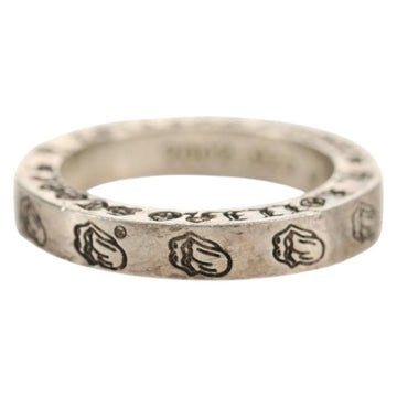 Chrome Hearts 0.1"" Spacer Lip and Tongue Ring Ag925 Silver Auth 140413M - 0