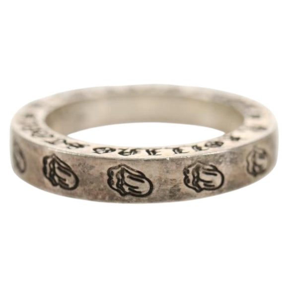 Chrome Hearts 0.1"" Spacer Lip and Tongue Ring Ag925 Silver Auth 140413M