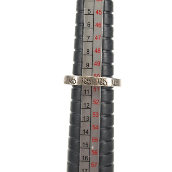 Chrome Hearts 0.1"" Spacer Lip and Tongue Ring Ag925 Silver Auth 140413M