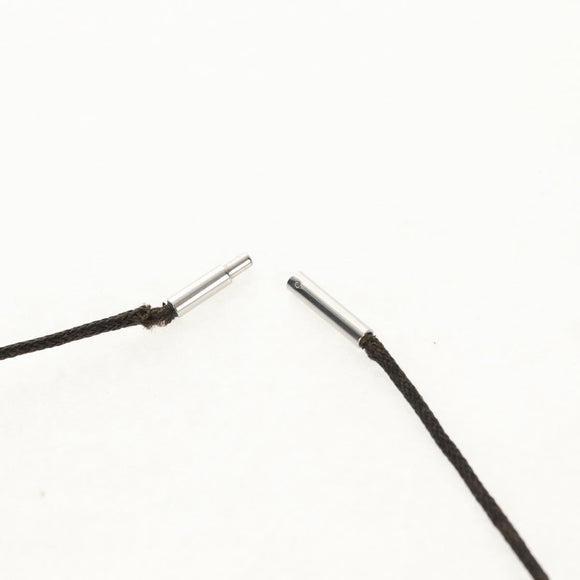 HERMES Lima Necklace Ag925 Silver Auth 140415M