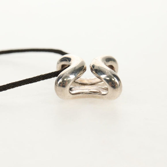 HERMES Lima Necklace Ag925 Silver Auth 140415M