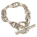 HERMES Chaine D'Ancre GM Bracelet Ag925 12 Links Silver Auth 140416M-1