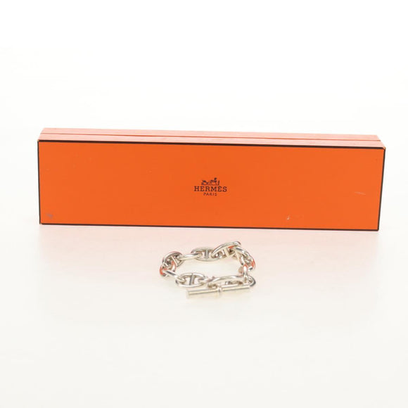 HERMES Chaine D'Ancre GM Bracelet Ag925 12 Links Silver Auth 140416M