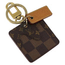 LOUIS VUITTON Porte Cles Damier Giant Monogram Charm Brown MP2713 LV Auth 140417-1