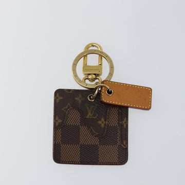 LOUIS VUITTON Porte Cles Damier Giant Monogram Charm Brown MP2713 LV Auth 140417 - 0