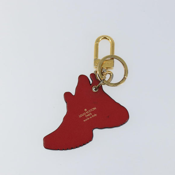 LOUIS VUITTON Porte Cles LV Archlight Charm metal White M69004 LV Auth 140419