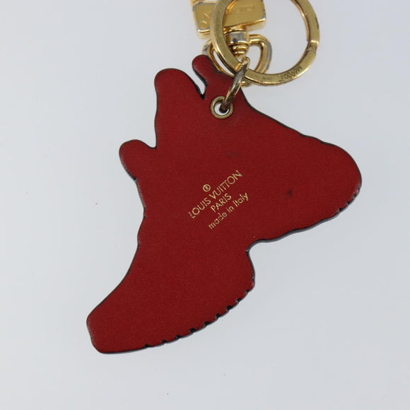 LOUIS VUITTON Porte Cles LV Archlight Charm metal White M69004 LV Auth 140419