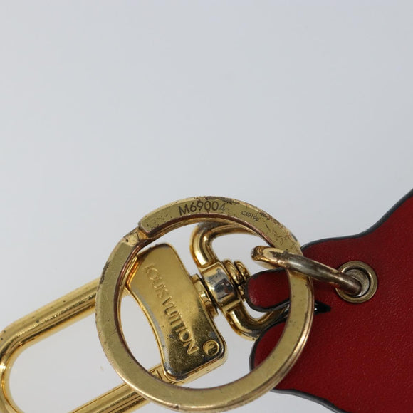 LOUIS VUITTON Porte Cles LV Archlight Charm metal White M69004 LV Auth 140419