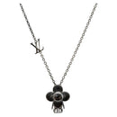 LOUIS VUITTON Pendant Vivienne S00 Necklace metal Black M00831 LV Auth 140421-1