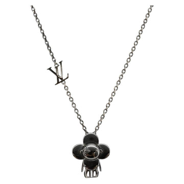 LOUIS VUITTON Pendant Vivienne S00 Necklace metal Black M00831 LV Auth 140421