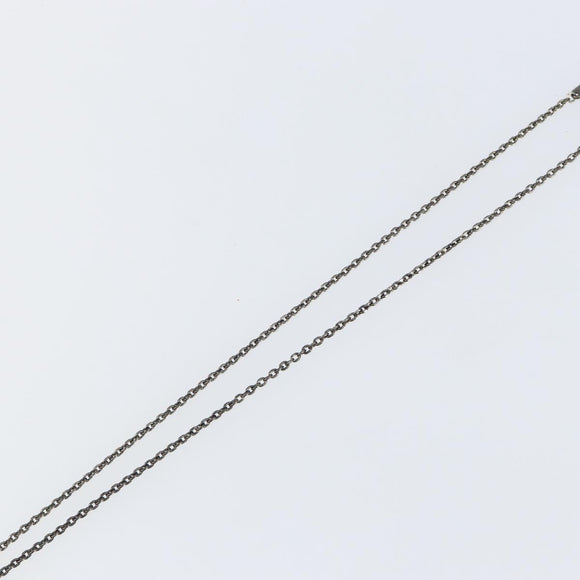 LOUIS VUITTON Pendant Vivienne S00 Necklace metal Black M00831 LV Auth 140421