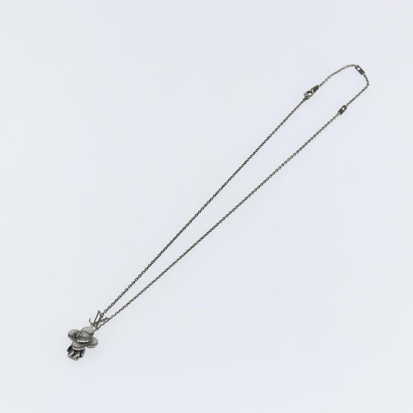 LOUIS VUITTON Pendant Vivienne S00 Necklace metal Black M00831 LV Auth 140421