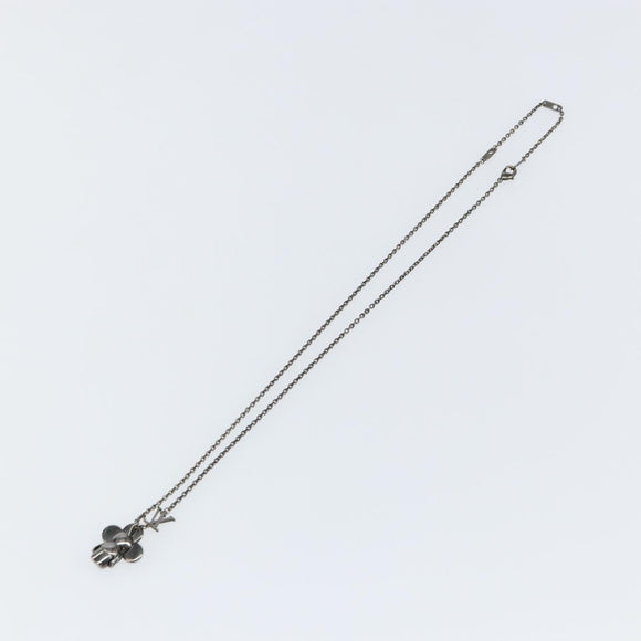 LOUIS VUITTON Pendant Vivienne S00 Necklace metal Black M00831 LV Auth 140421