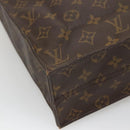 LOUIS VUITTON Monogram Sac Plat Hand Bag M51140 LV Auth 140437-16