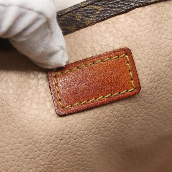 LOUIS VUITTON Monogram Sac Plat Hand Bag M51140 LV Auth 140437