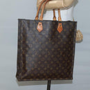 LOUIS VUITTON Monogram Sac Plat Hand Bag M51140 LV Auth 140437-19