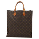 LOUIS VUITTON Monogram Sac Plat Hand Bag M51140 LV Auth 140437-13