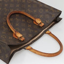 LOUIS VUITTON Monogram Sac Plat Hand Bag M51140 LV Auth 140437-6