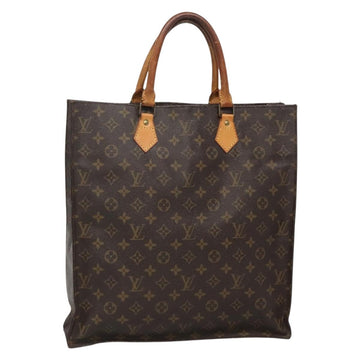LOUIS VUITTON Monogram Sac Plat Hand Bag M51140 LV Auth 140438