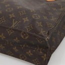LOUIS VUITTON Monogram Sac Plat Hand Bag M51140 LV Auth 140438-10