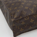 LOUIS VUITTON Monogram Sac Plat Hand Bag M51140 LV Auth 140438-14