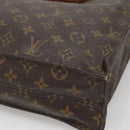 LOUIS VUITTON Monogram Sac Plat Hand Bag M51140 LV Auth 140438-15