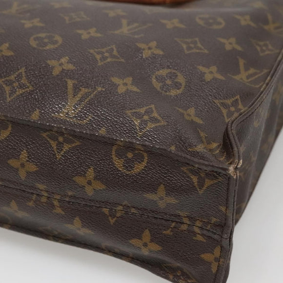 LOUIS VUITTON Monogram Sac Plat Hand Bag M51140 LV Auth 140438