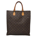 LOUIS VUITTON Monogram Sac Plat Hand Bag M51140 LV Auth 140438-13