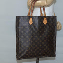 LOUIS VUITTON Monogram Sac Plat Hand Bag M51140 LV Auth 140438-20