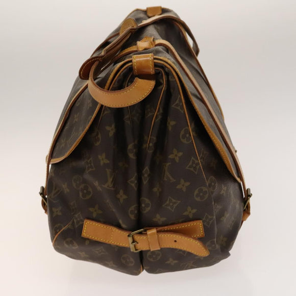 LOUIS VUITTON Monogram Saumur 43 Shoulder Bag M42252 LV Auth 140441