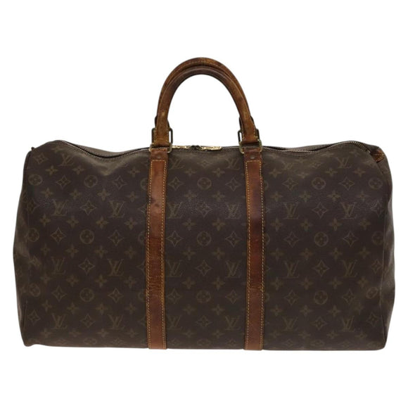 LOUIS VUITTON Monogram Keepall 50 Boston Bag M41426 LV Auth 140450