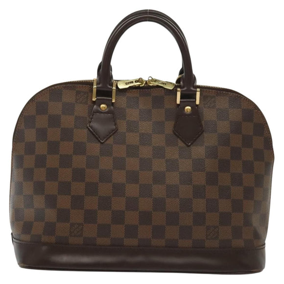 LOUIS VUITTON Damier Ebene Alma Hand Bag N51131 LV Auth 140459