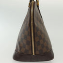 LOUIS VUITTON Damier Ebene Alma Hand Bag N51131 LV Auth 140459-5